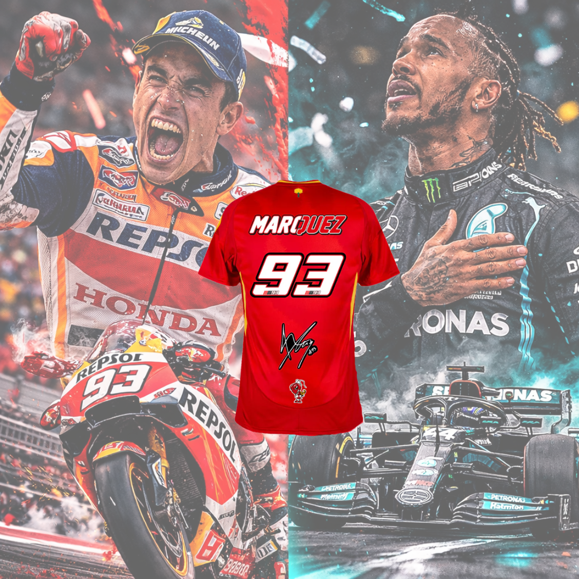 Camisetas Moto GP & Fórmula 1